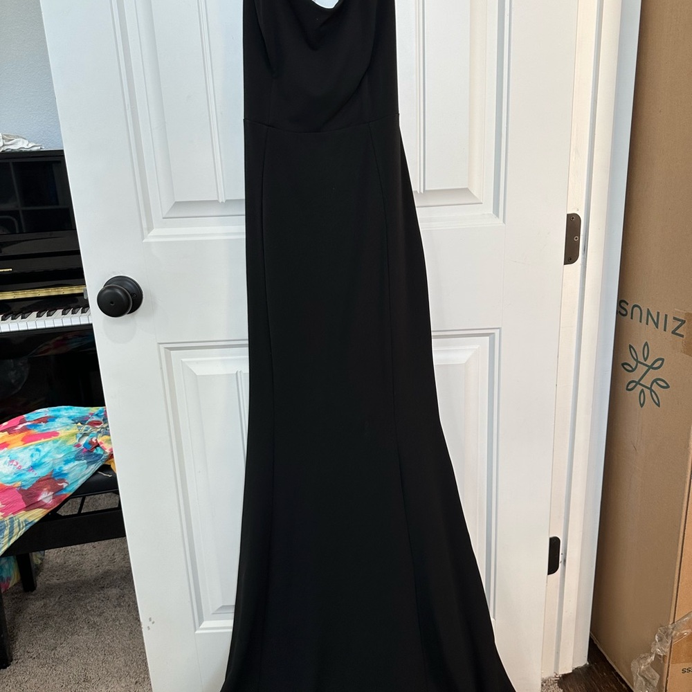 Windsor Black Halter Maxi Gown